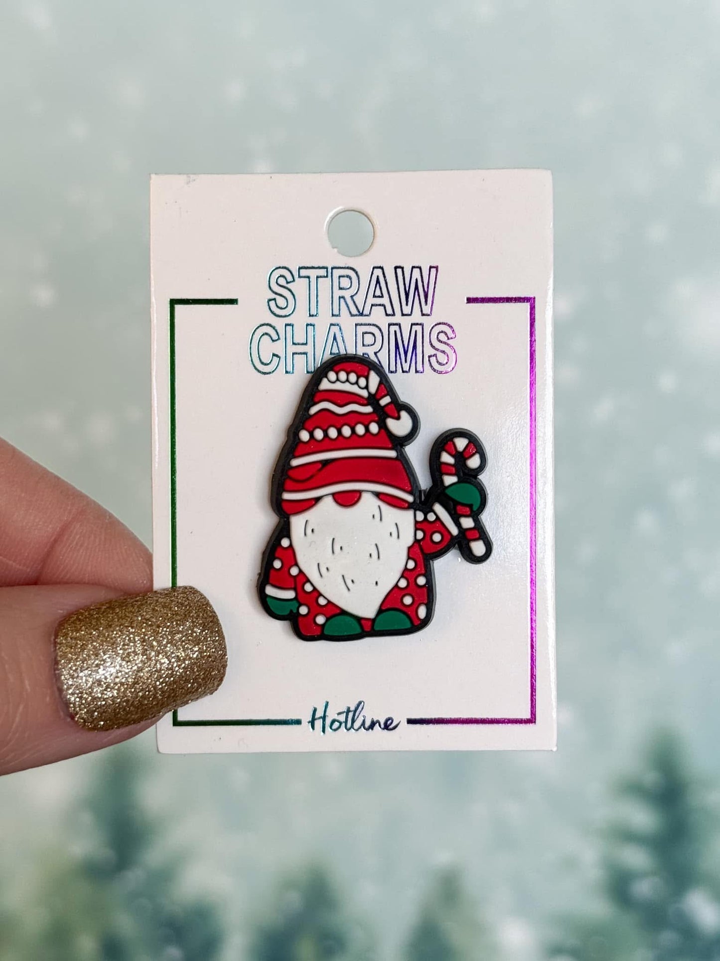 Christmas Straw Charms