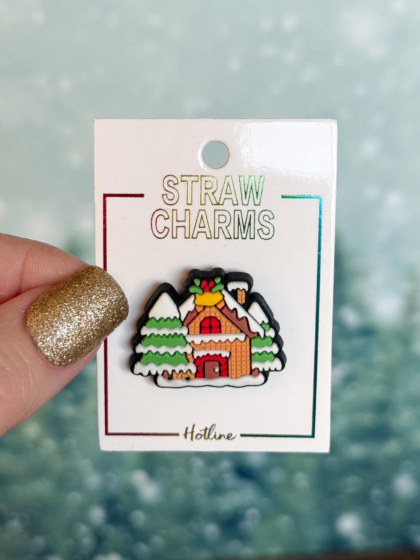 Christmas Straw Charms