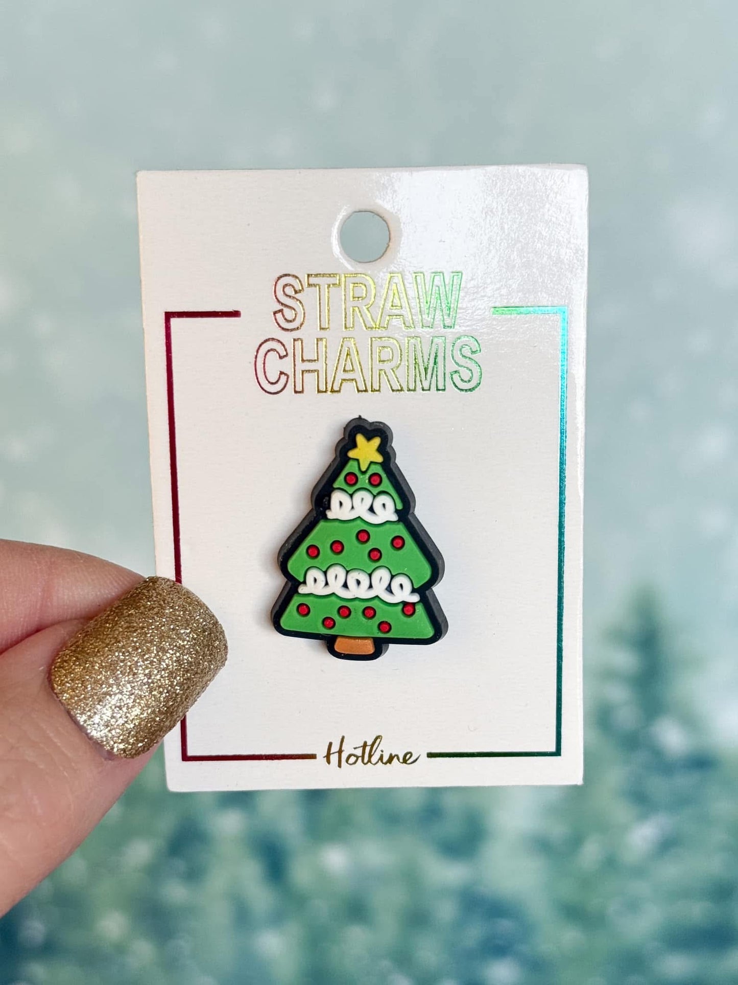 Christmas Straw Charms