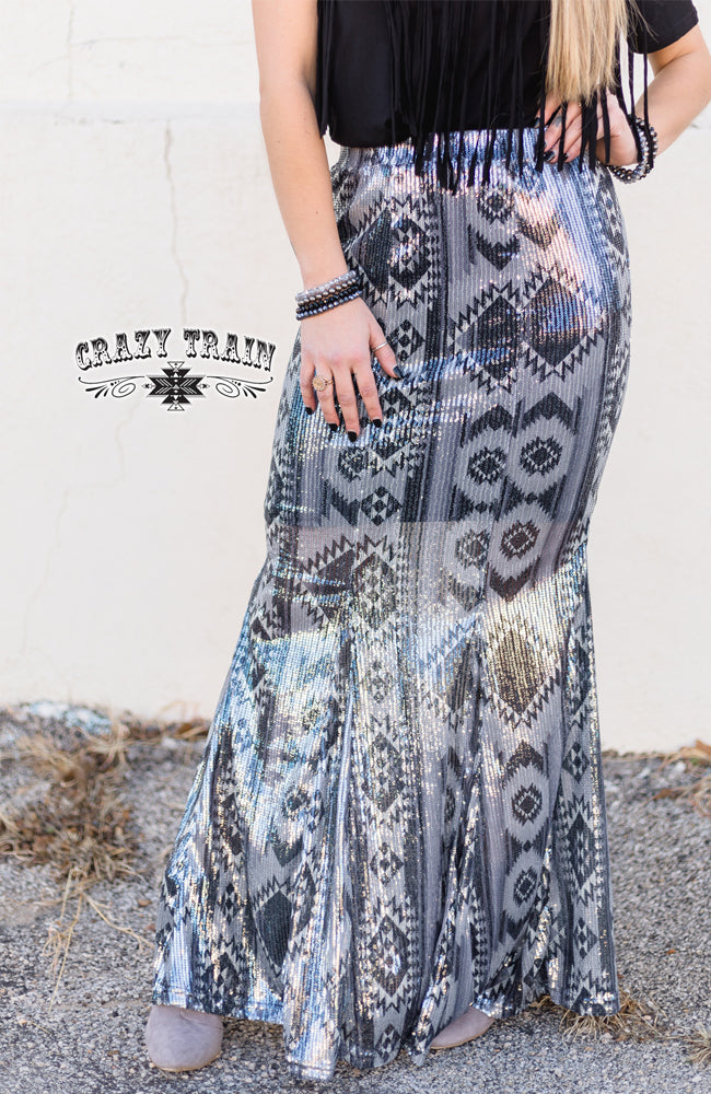 Westward Wonder Skirt Aztec Sparkle