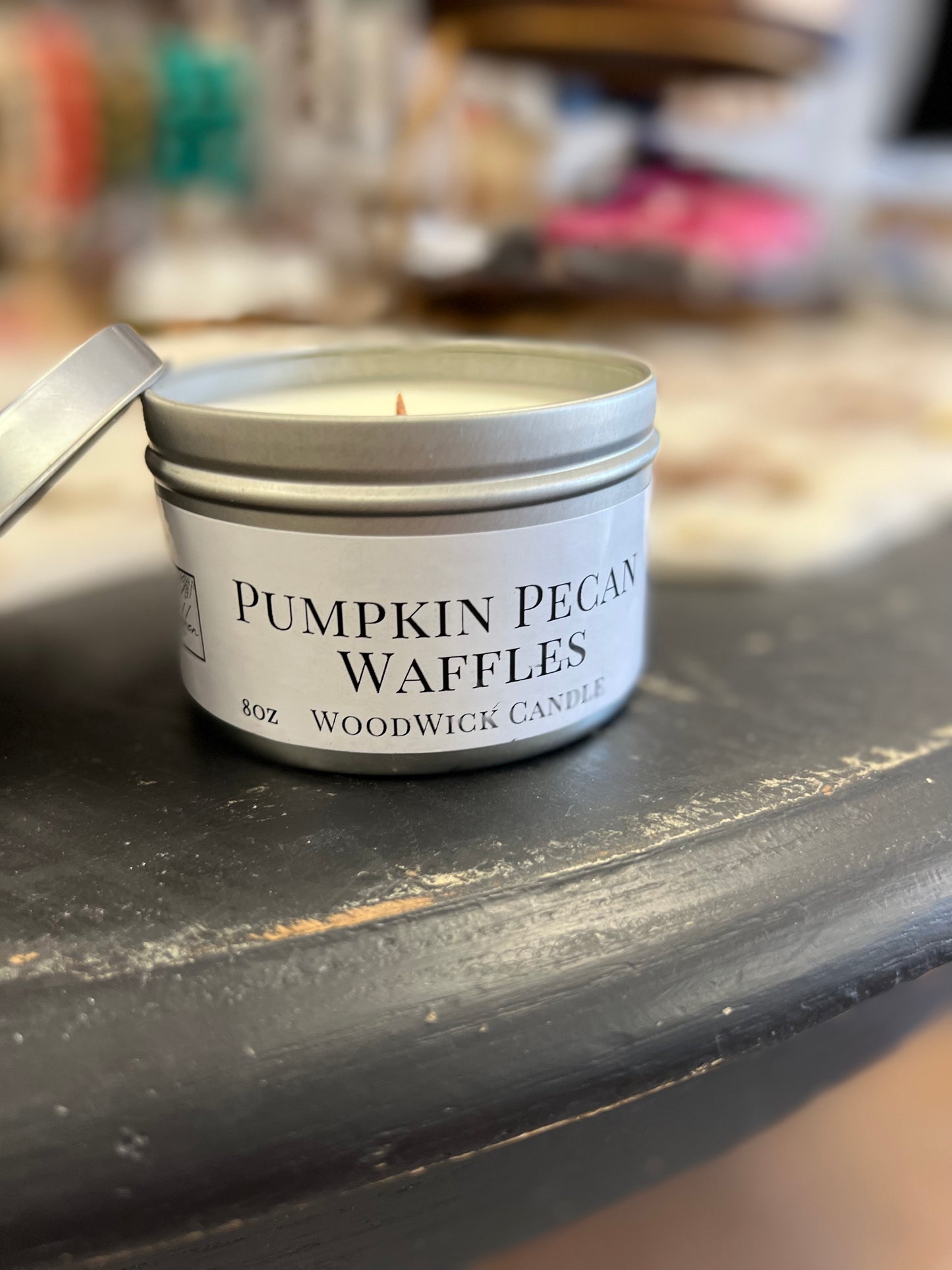 Pumpkin Pecan Waffles Candle with Wood Wick