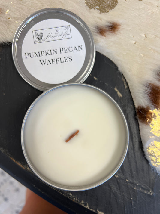 Pumpkin Pecan Waffles Candle with Wood Wick